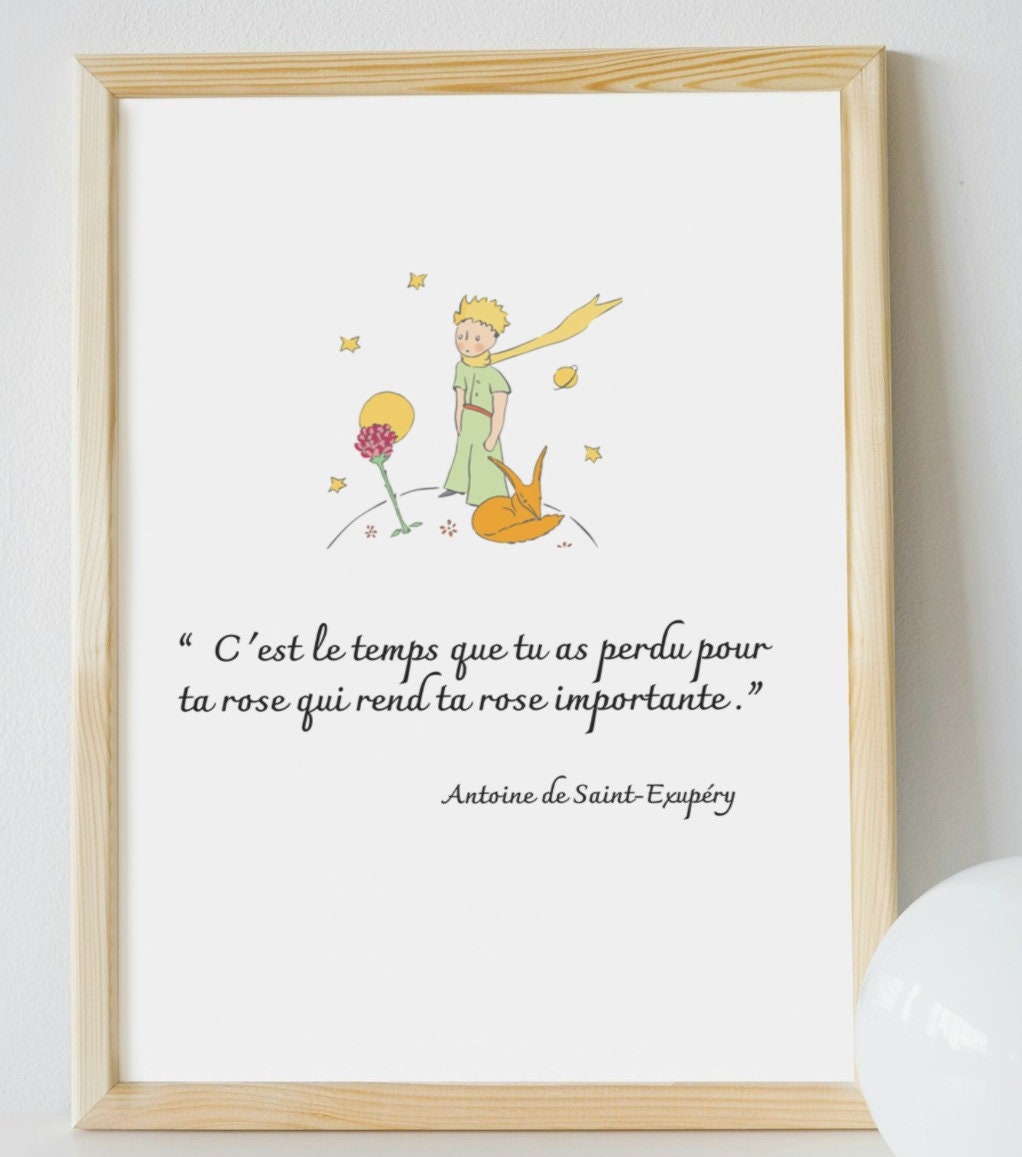 Originalys Affiche Le Petit Prince A3 - Poster Décoratif Chambre Enfant - Fait En France