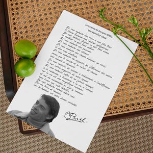 Jacques BREL's greetings poster