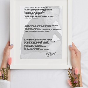 Groetposter van Jacques BREL