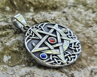 Archangel Djinn Amulet: Solomon&#39;s Pentacle Metaphysical Pendant Success Amulet of Protection