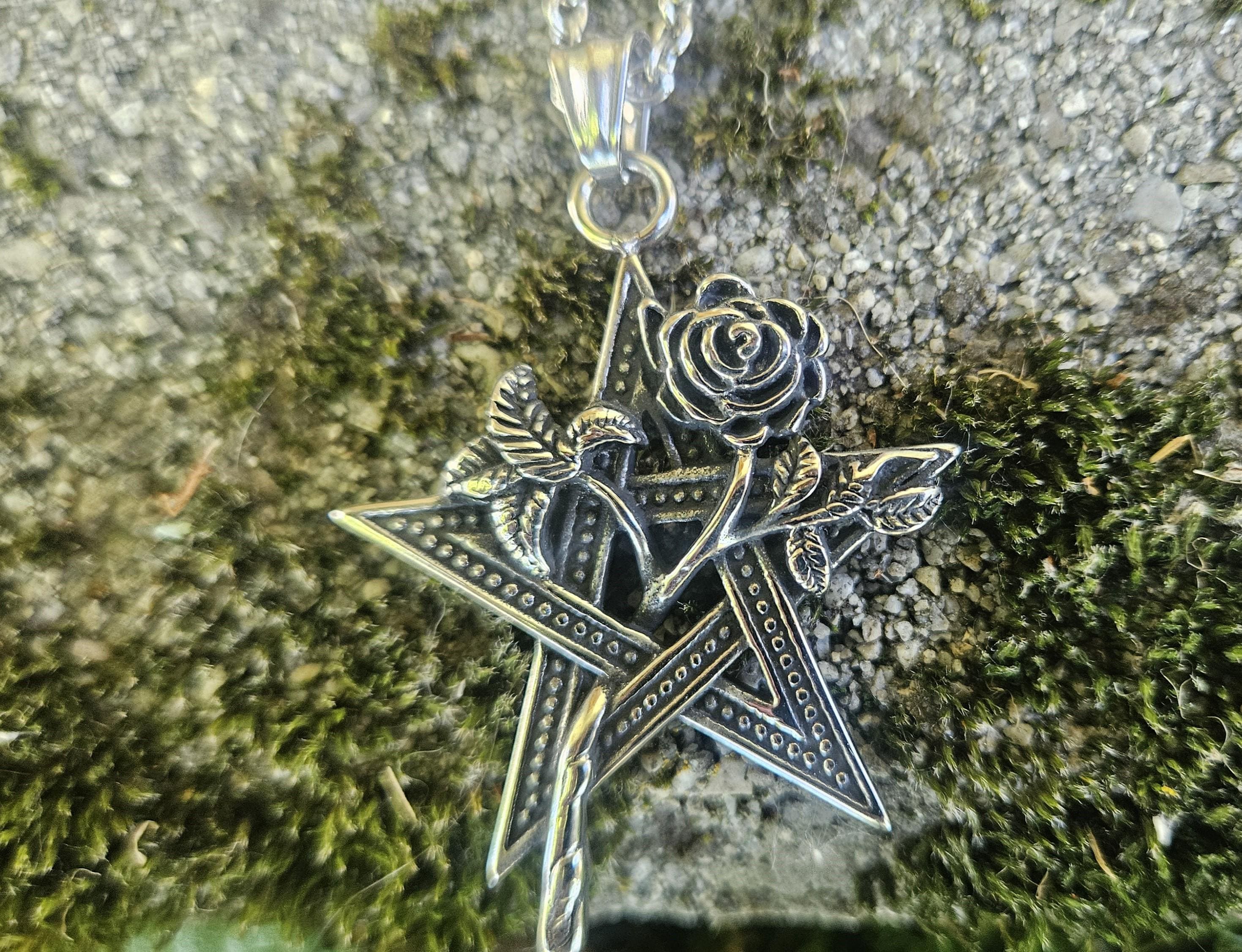 LILITH’S ROSE PENTACLE magical pendant of witches powers | occult amulet | metaphysical item | lilith magick invoked by our coven
