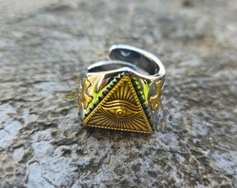 Haunted psychic Templar ring of occult powers | amulet ring | metaphysical ring | protection amulet | success amulet