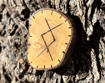 Olive wood, Protective varnish, Pyrography