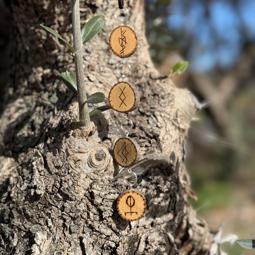 Olive Wood Talismans Set – Love and Connection - Etsy