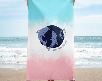 Oceans - Quick Dry Terry Fabric Towel