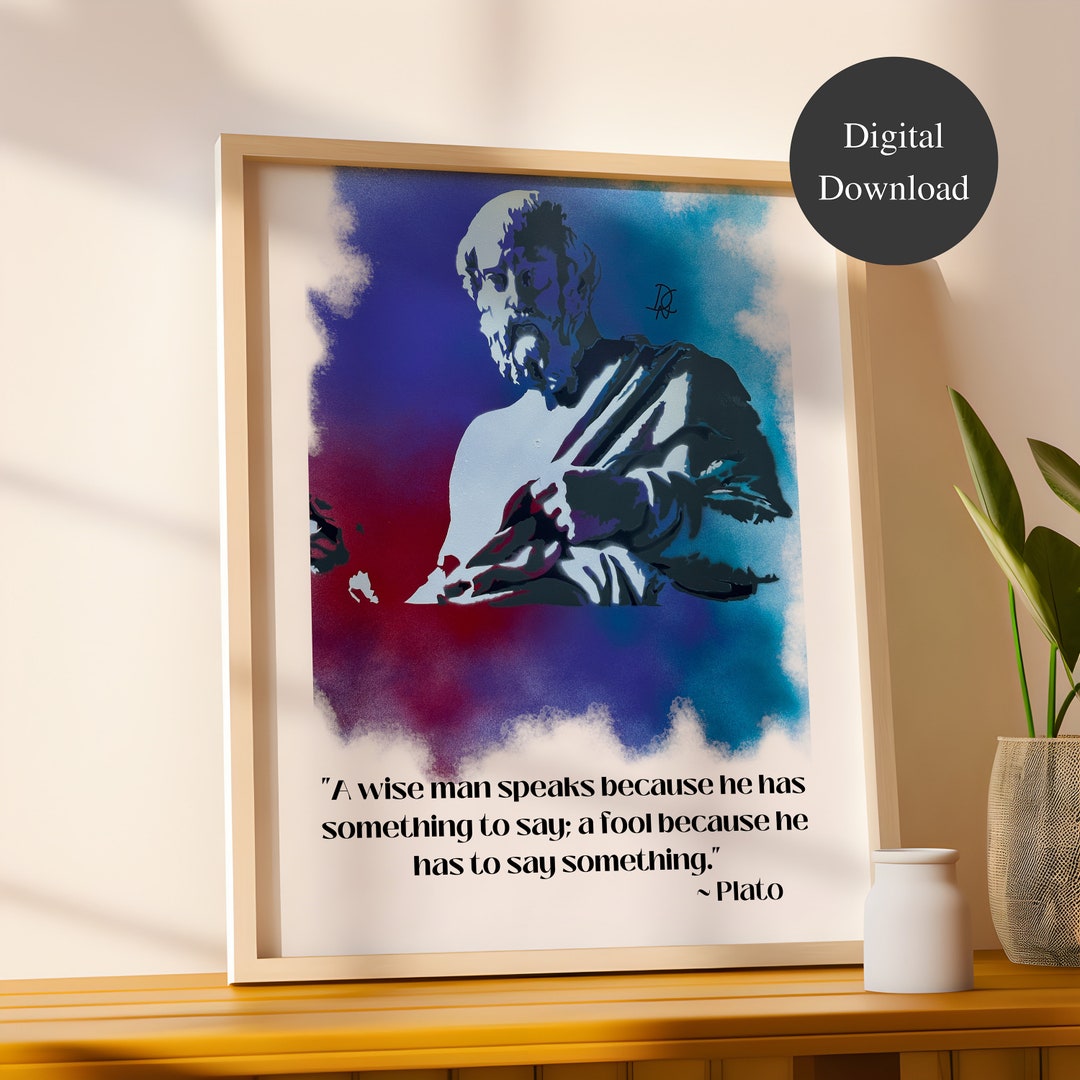 plato-speaking-wisely-quote-art-print-philosophy-lover-gift-etsy