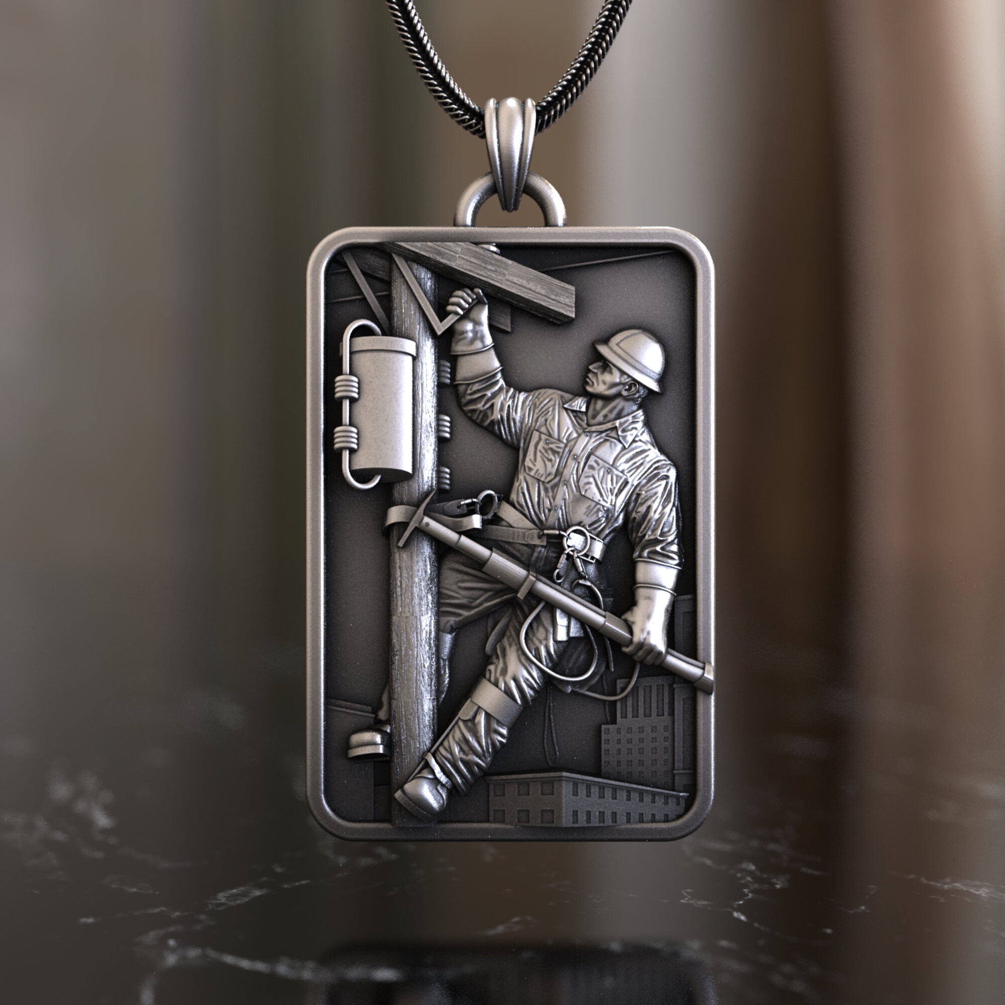 Lineman cross necklace deals