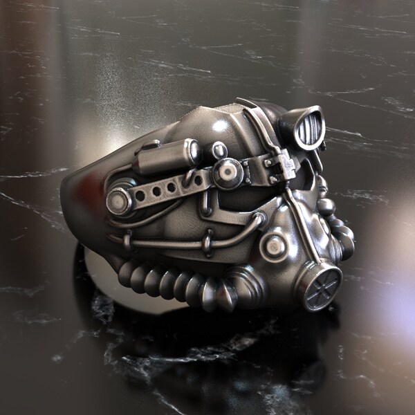 Ring Fallout - 925 Sterling Silver - Post-Apocalyptic Inspired Design - Perfect for Gaming Fans - Unique Wasteland Art - Limited Edition