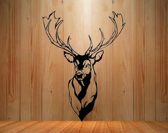 Wild Animal Bulk Deer Head Svg | Deer Hunting Svg | Hunting Svg Files | Animals Svg | Deer Silhouette , Moose, Deer Vector | Png Dxf Eps