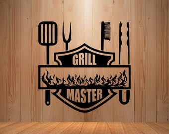 Grill Master, Grilling SVG, Grilling PNG, Grill Dad Svg, BBQ Grill Svg, Barbeque Clipart, Dxf, Cut File For Cricut, Father's Day