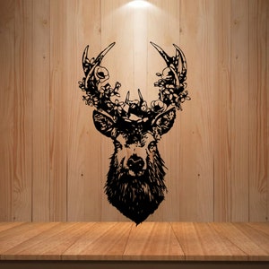 Wild Animal Bulk Deer Head Svg | Deer Hunting Svg | Hunting Svg Files | Animals Svg | Deer Silhouette , Moose, Deer Vector | Png Dxf Eps
