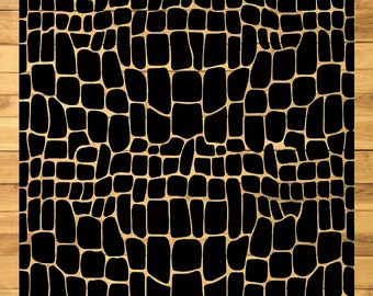Crocodile Alligator Skin Seamless Pattern SVG Digital Clipart Instant Download