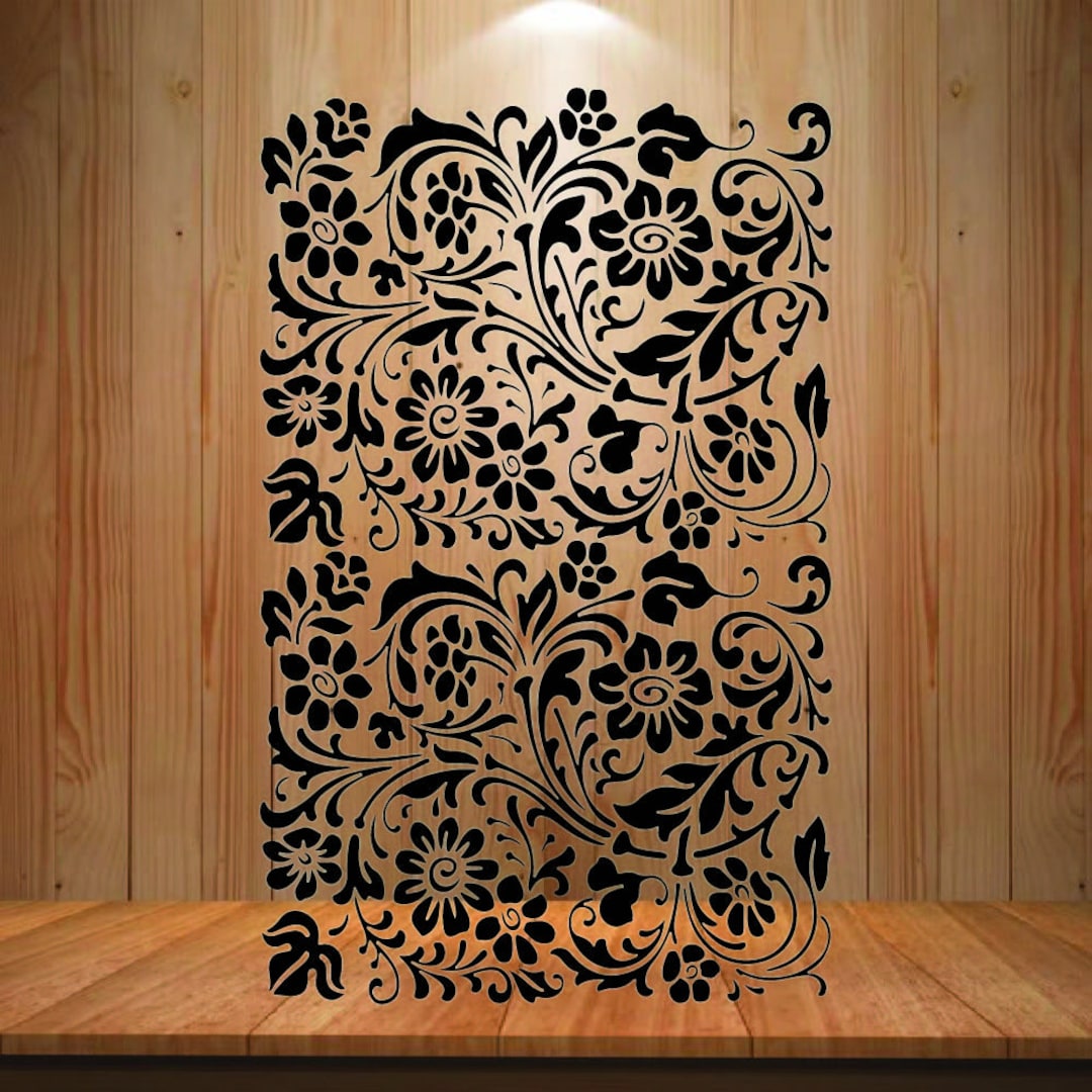 Floral Seamless Pattern SVG Cut File for Cricut, Silhouette, Svg Dxf ...