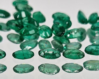 Authentic Natural Emeralds Collection - Oval 5x3 / Good Cut / Good Quality / Sparkles the Jewelry