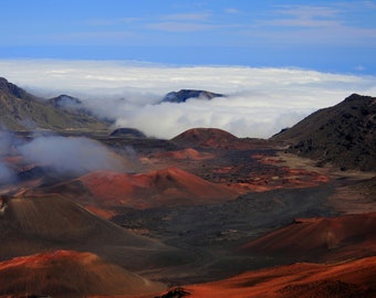 Maui Haleakala volcano summit