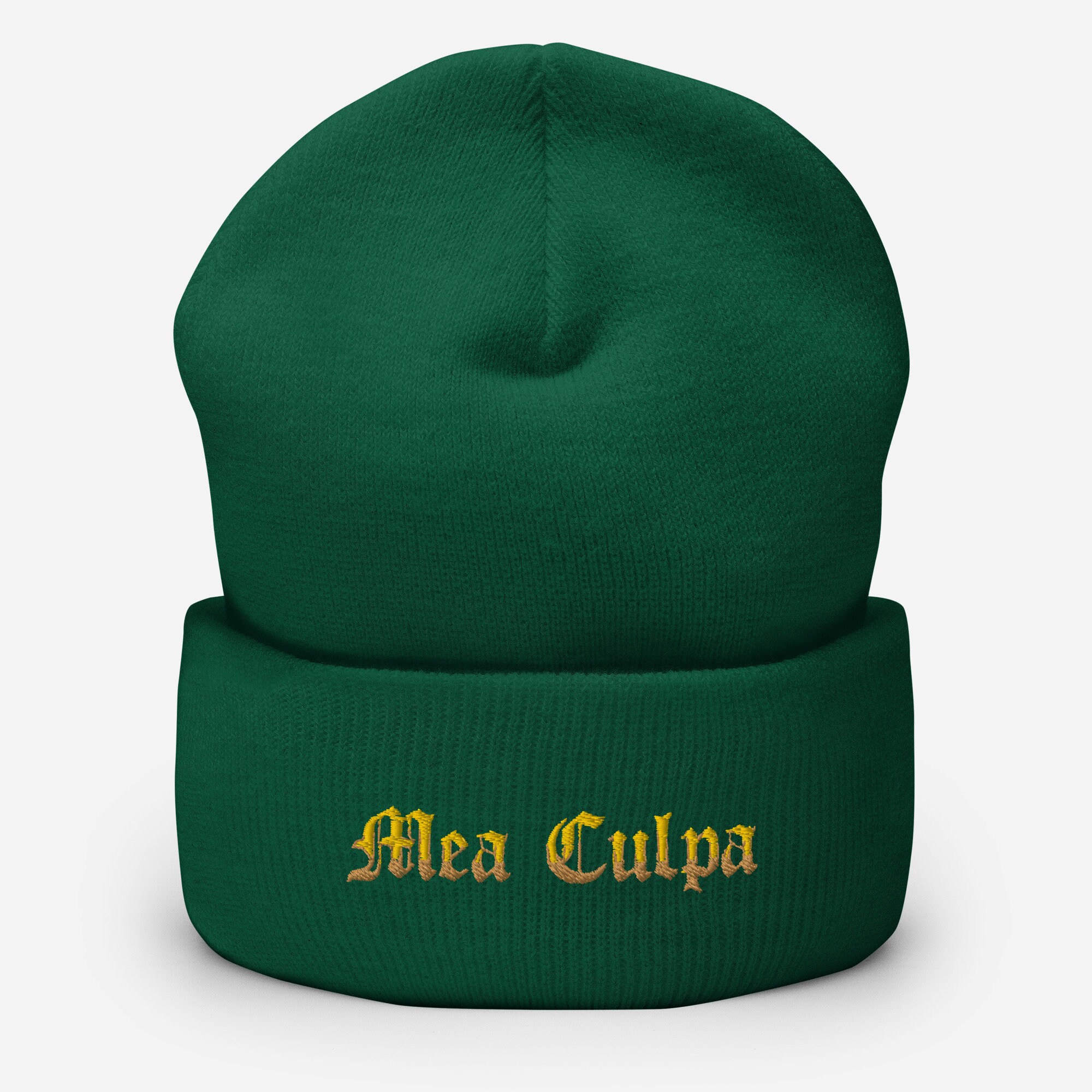 Wholesale Acrylic Knitted Hat with Logo Hip Hop Cuffed Custom All Over  Print Designer Unisex Winter Mea Culpa Jacquard Beanie - China Jacquard  Beanie and Beanie price