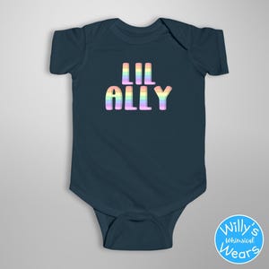 Proud Ally Onesie®, LGBQT Pride Baby Clothes, LGBTQIA Community, Love Wins, Love is Love, Newborn Bodysuit Infant Baby Pastel Rainbow Shirt