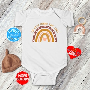 The Little Embryo That Could, IVF Baby Bodysuit, Baby Shower Gift, IVF Pregnancy Gift, IVF Miracle Baby Shirt, Boho Coming Home Outfit