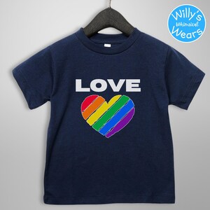 Love Heart Rainbow, LGBQT Pride Toddler Shirt, LGBTQIA Community, LGBTQ Pride Month, Love Wins, Toddler Sweatshirt Youth Kids Tee Hoodie