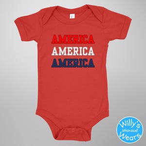 Macacão Americano: Body Patriótico para Bebê no Dia 4 de Julho