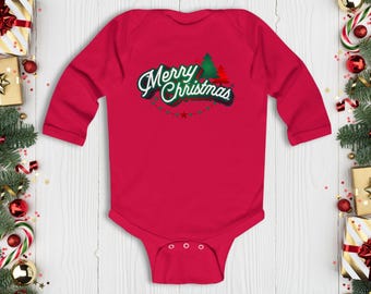 Merry Christmas-babyromper, kerstromper voor baby's