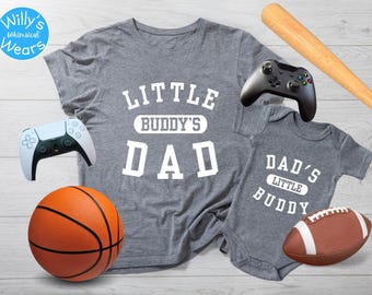 Dad and Son Matching Shirt Set: Little Buddy Outfit (NB-3XL)