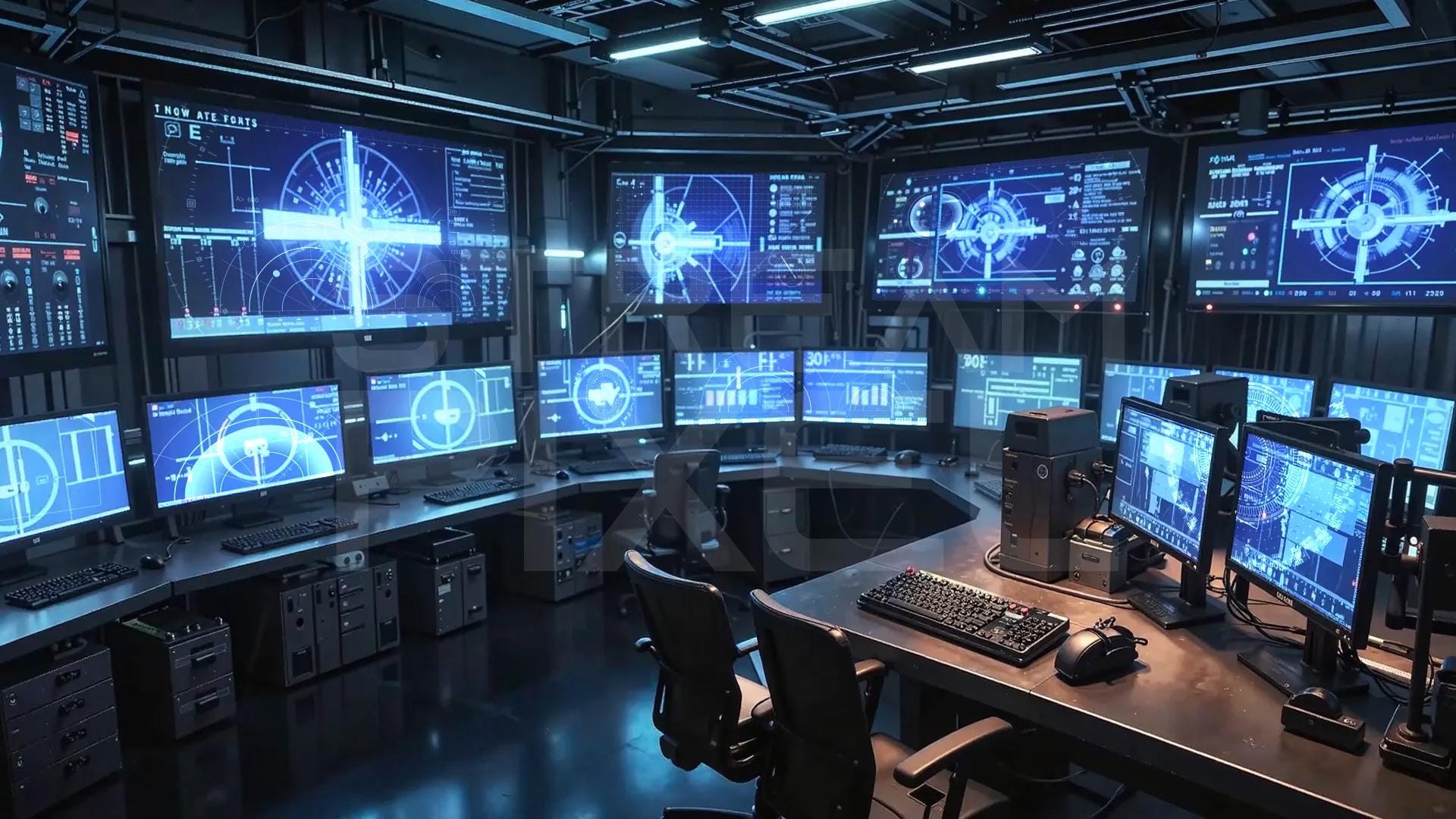 Computer Control Room Backdrop Animated Control Room Background: Seamless Loop (digital Download) - Etsy