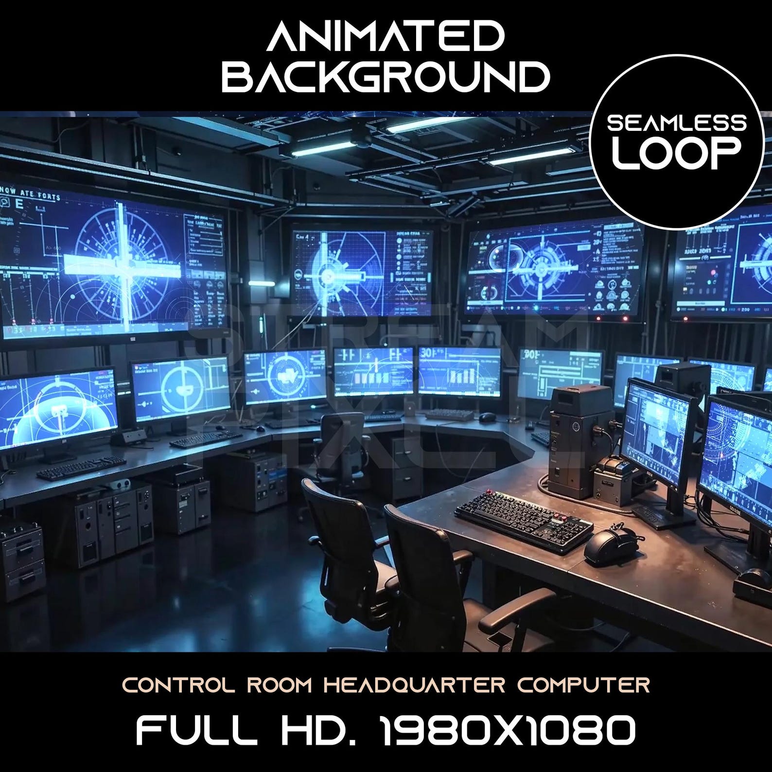 Background Control Picture Animated Control Room Background: Seamless Loop (digital Download) - Etsy