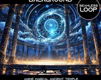 Geanimeerde achtergrond Anime Temple: naadloze loop (digitale download)
