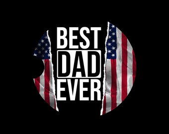 Best Dad Ever Neoprene Car Coasters - Set of 2