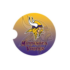 Vikings Neoprene Car Coasters - Set of 2