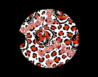 Bengals Neoprene Car Coasters - Set of 2