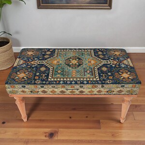 Kurdish Style Bench, Entry Sitting Bench, Living Room Furniture, Ethnic Bench, Window Bench Seat, Vintage Design Bench,
