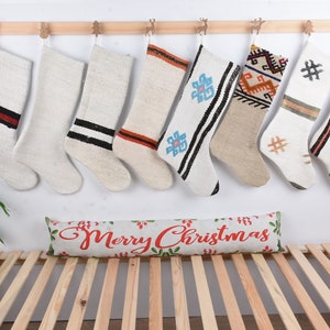 Vintage Stocking, Kilim Stockings, Candy Stockings, Wall Hanging Socks, Santa Claus Gifts, Ornament Stockings, Handwoven Stocking,