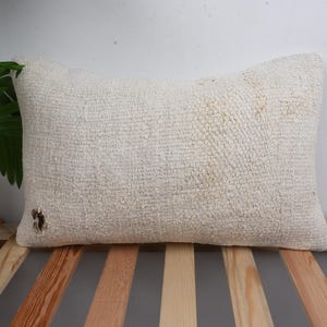 Interior Designer Pillow, Pillow for Couch, 12x20 Pillow for Sofa, Throw Kilim Pillow, Beige Cushion Case, Patchwork Lumbar Pillow,