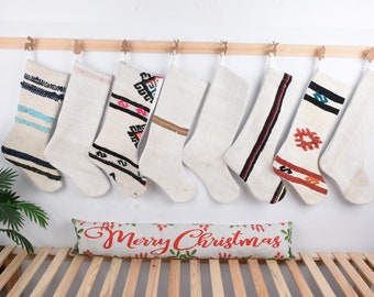 Kilim Stockings, Personalised Stocking, Luxury Unique Stocking, Family Set Christmas Stockings, Christmas Decoration, Xmas Stocking,