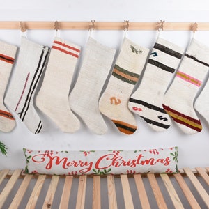 Kilim Stockings, Wall Hanging Socks, Santa Claus Gifts, Ornament Stockings, Personalised Stocking, Luxury Unique Stocking, Holiday Stocking,