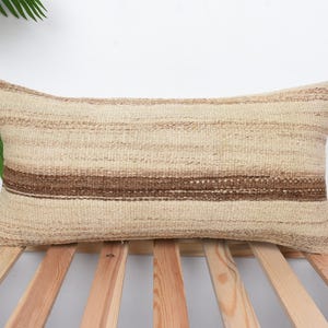 Pillow for Couch, Home Decor Pillow, 12x24 Antique Pillows, Interior Designer Pillow, Beige Cushion Case, Southwestern Lumbar Pillow,