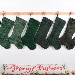 Lovely Traditional Kilim Stocking, Kilim Stockings, Decorative Stocking, Fireplace Decor Santa Socks, Handwoven Stocking, Wall Hanging Socks