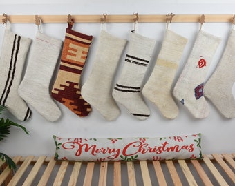 Vintage Stocking, Holiday Stocking, Personalized Gift, Candy Stockings, Personalized Christmas Stocking, Custom Christmas Gift, Rug Stocking