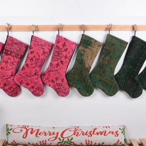 Handmade Christmas Socks, Ethnic Holiday Socks, Antique Kilim Stocking, Burlap Christmas Stocking, Neutral Christmas Stocking, Holiday Socks