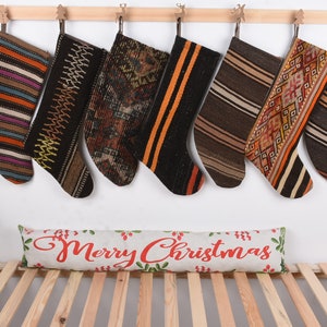Vintage Stocking, Personalised Stocking, Luxury Unique Stocking, Family Set Christmas Stockings, Christmas Decoration, Handwoven Stocking,