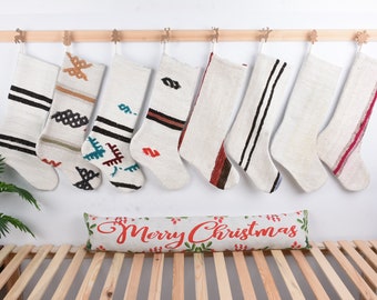 Vintage Stocking, Personalised Stocking, Luxury Unique Stocking, Family Set Christmas Stockings, Christmas Decoration, Decorative Stocking,