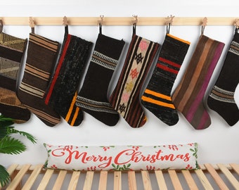 Family Set Christmas Stockings Christmas Decoration Personalized Christmas Stocking Personalized Gift Candy Stockings Wall Hanging Socks