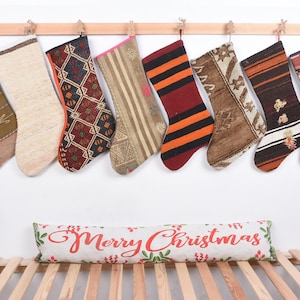 Kilim Stocking Decor, Rustic Stocking, Wholesale Stocking, 8x19 inches Christmas Kilim Stockings, Luxury Unique Stocking, Holiday Socks,