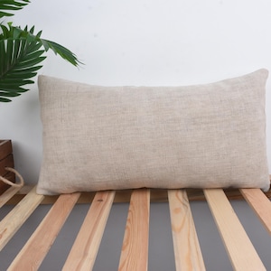 Vintage Kilim Throw Pillow, Vintage Pillow, 12x24 Kilim Pillow Cover, Interior Designer Pillow, Beige Cushion Case, Lumbar Pillow,