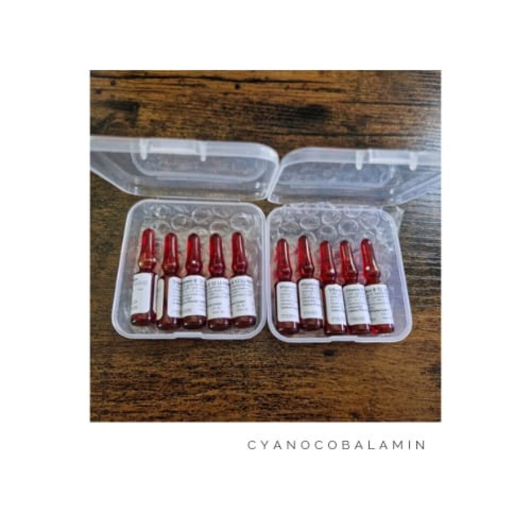 Vitamin B12 Ampoules 1000ug/1ml cyanocobalamin X10 Ampoules Etsy UK