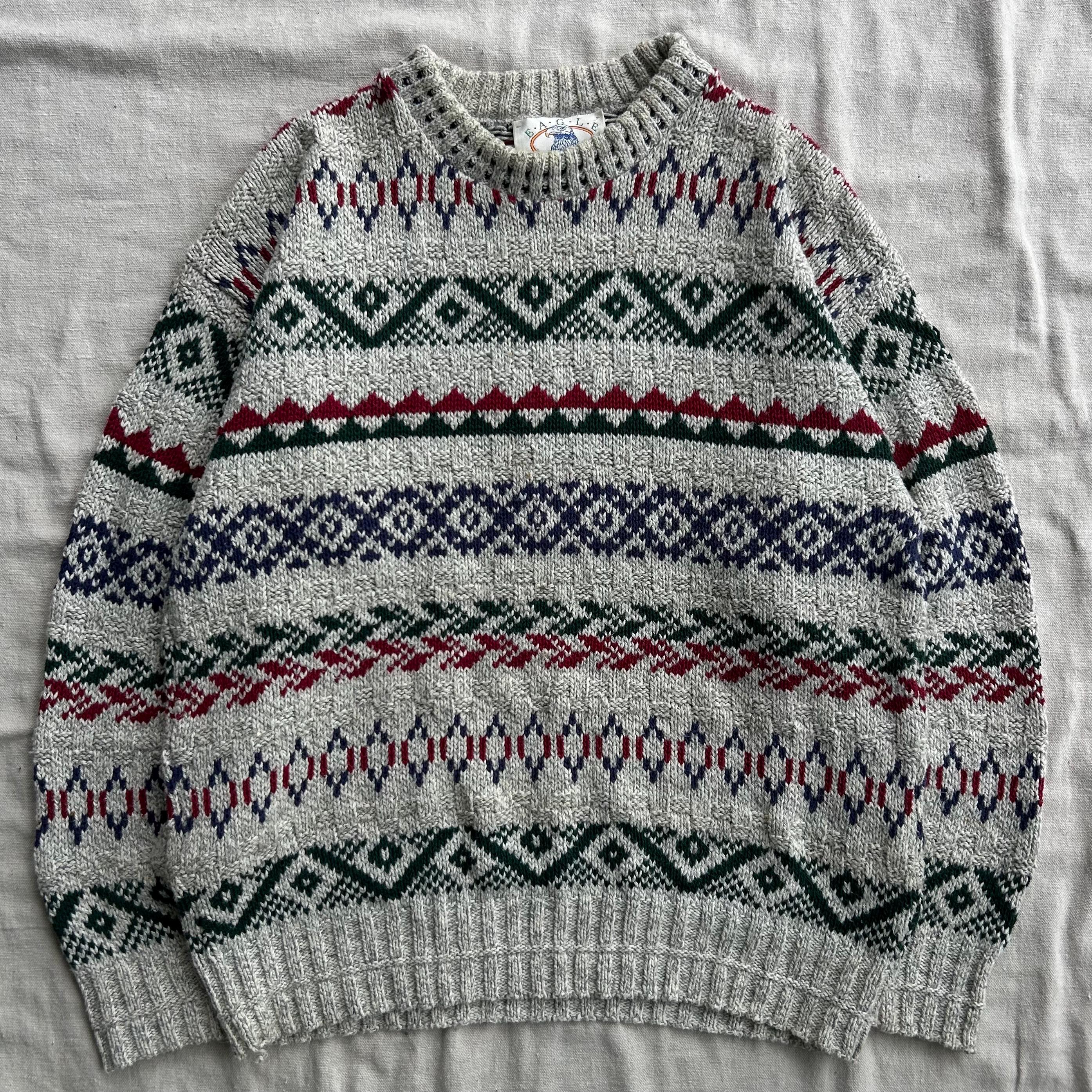 トップス \"OLD GAP\" rainbow nep wool knit gap GAP Rainbow Chunky Knit Sweater – Holy Thrift
