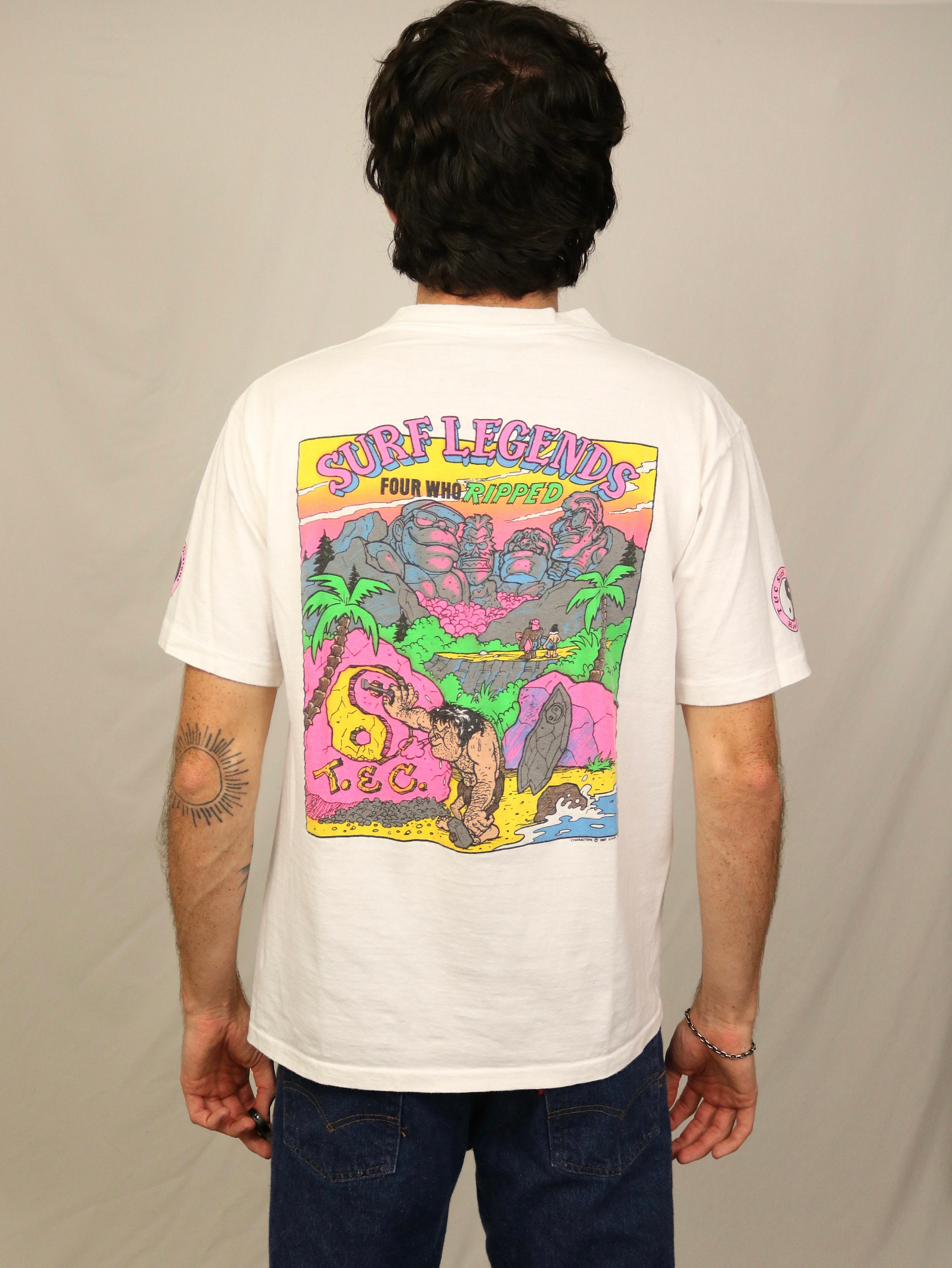 Vintage 80s T&C Surf Designs Hawaii T Shirt (L) Surf Legends Vintage 80s T&C Surf Designs Hawaii T Shirt (L) Surf Legends