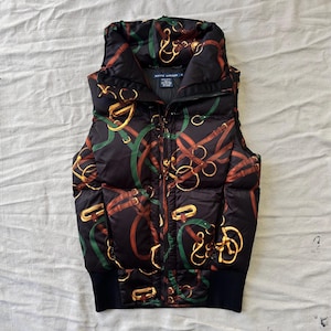 Polo Ralph Lauren blue label equestrian down puffer vest jacket horse size small